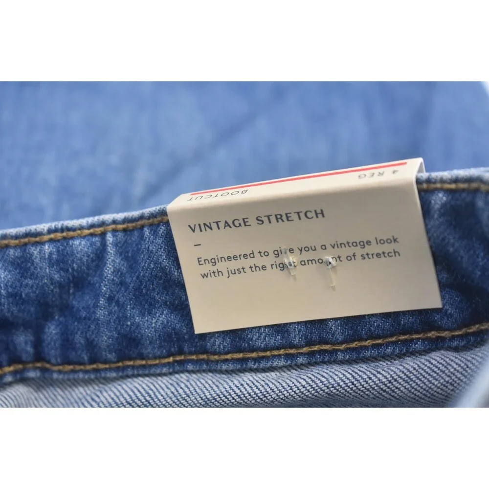 Universal Thread Jeans Womens 4 Blue High Rise Ankle Bootcut Vintage Stretch - Picture 8 of 13